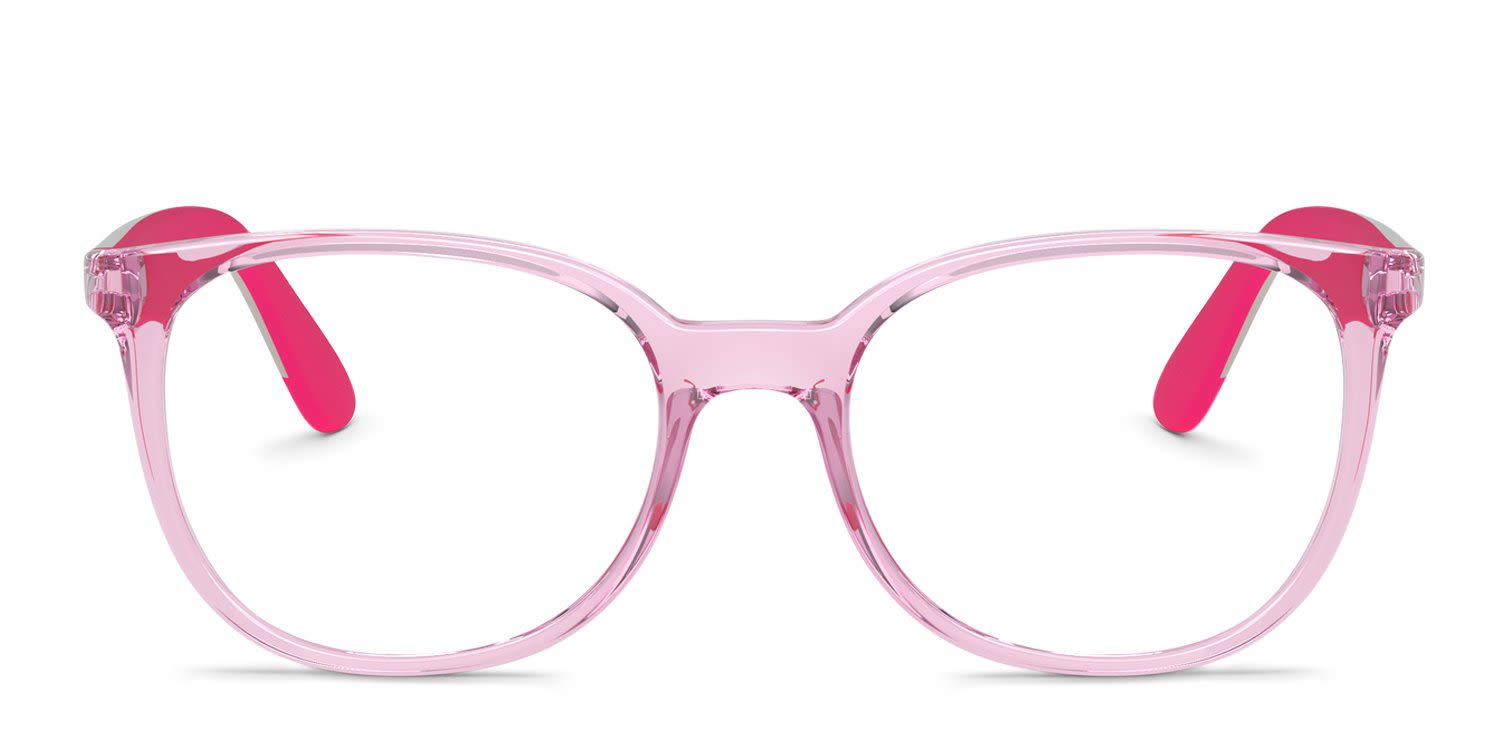 Ray-Ban RY1631 Kids Pink, Clear glasses - Pink / Clear - Frontal View