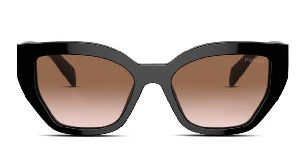 Prada prescription sunglasses Prada PR17WS Symbole Shiny Black Prescription Sunglasses  main image 4