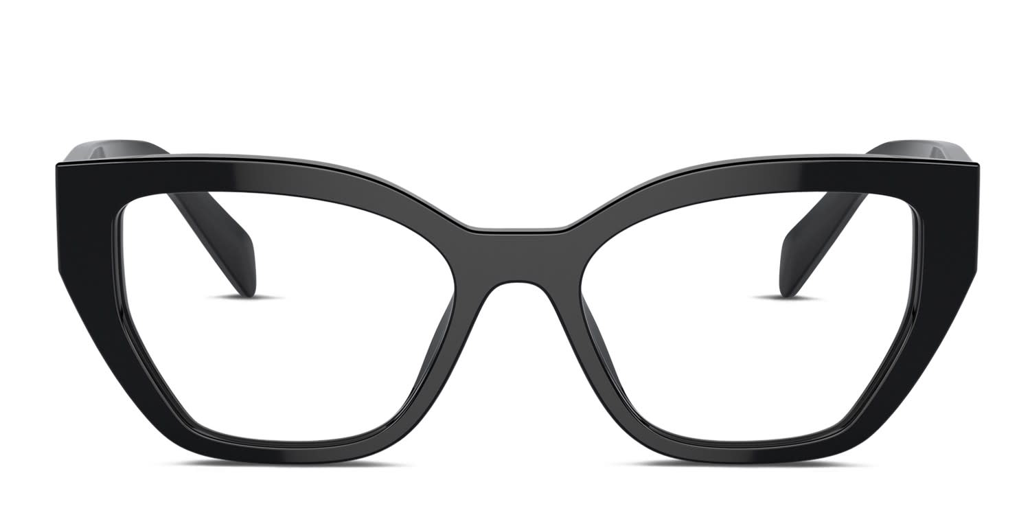 Prada PRA16V Black glasses - Black - Frontal View