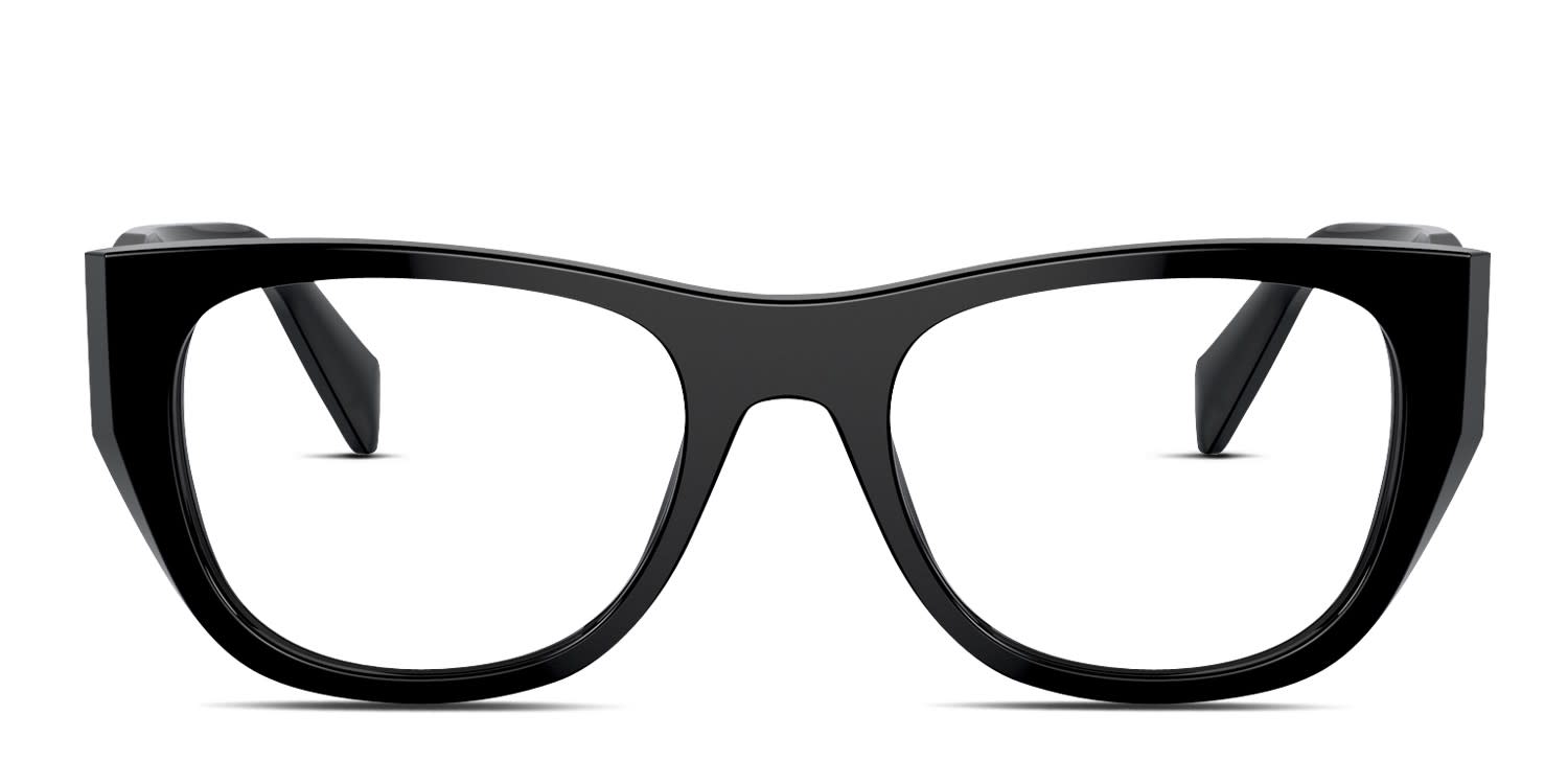 Prada PRA18V Black glasses - Black - Frontal View