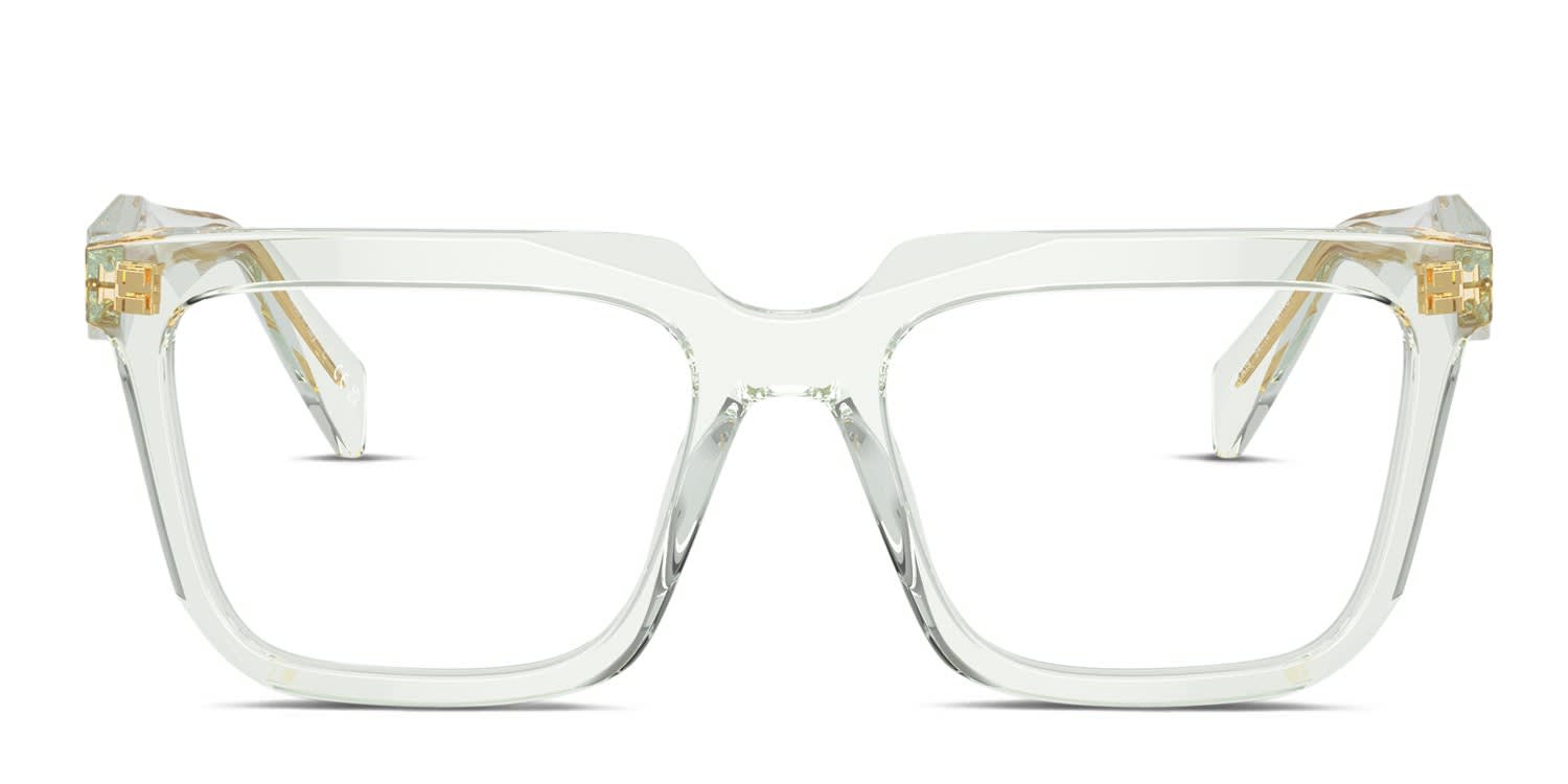 Prada PRA19V Clear glasses - Clear - Frontal View