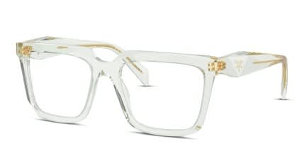 Prada PRA19V Clear glasses - Clear - Angle View
