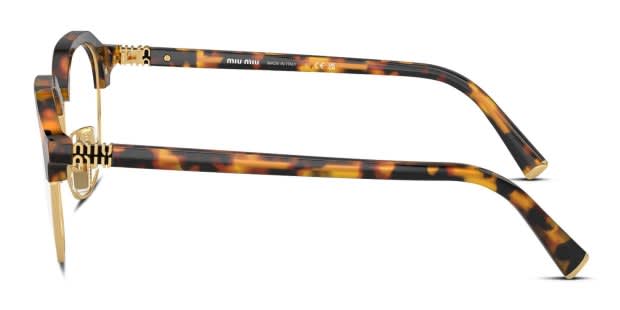 Miu Miu MU10XV Tortoise, Gold frame