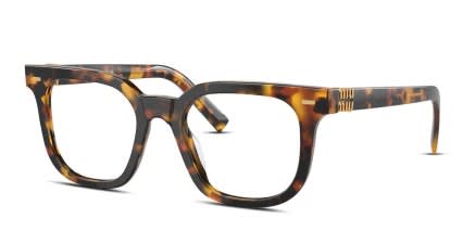 Miu Miu MU06XV Bronze, Tortoise glasses - Bronze / Tortoise - Angle View