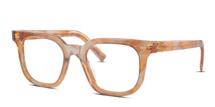 Miu Miu MU06XV Orange glasses - Orange - Angle View