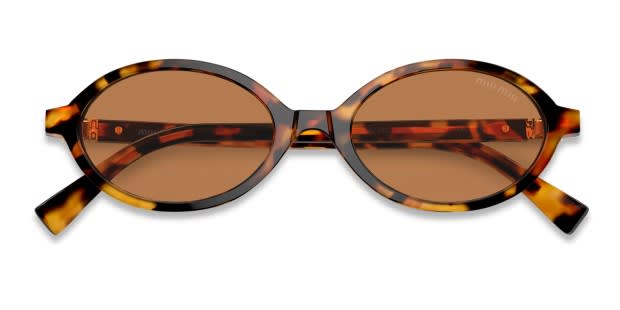 Miu Miu ブラウン・トータス サングラス Miu Miu MU 11WS XL (54 - 21) with Brown lenses and Tortoise
