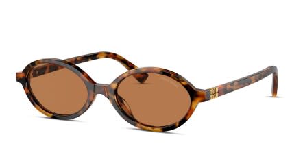 Miu Miu MU04ZS Tortoise glasses - Tortoise - Angle View