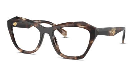 Prada PRA20V Gold, Tortoise glasses - Gold / Tortoise - Angle View