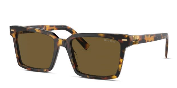 【MIU MIU】お買得★TORTOISE SHELL SQUARE サングラス Miu Miu MU13ZS Tortoise Prescription Sunglasses