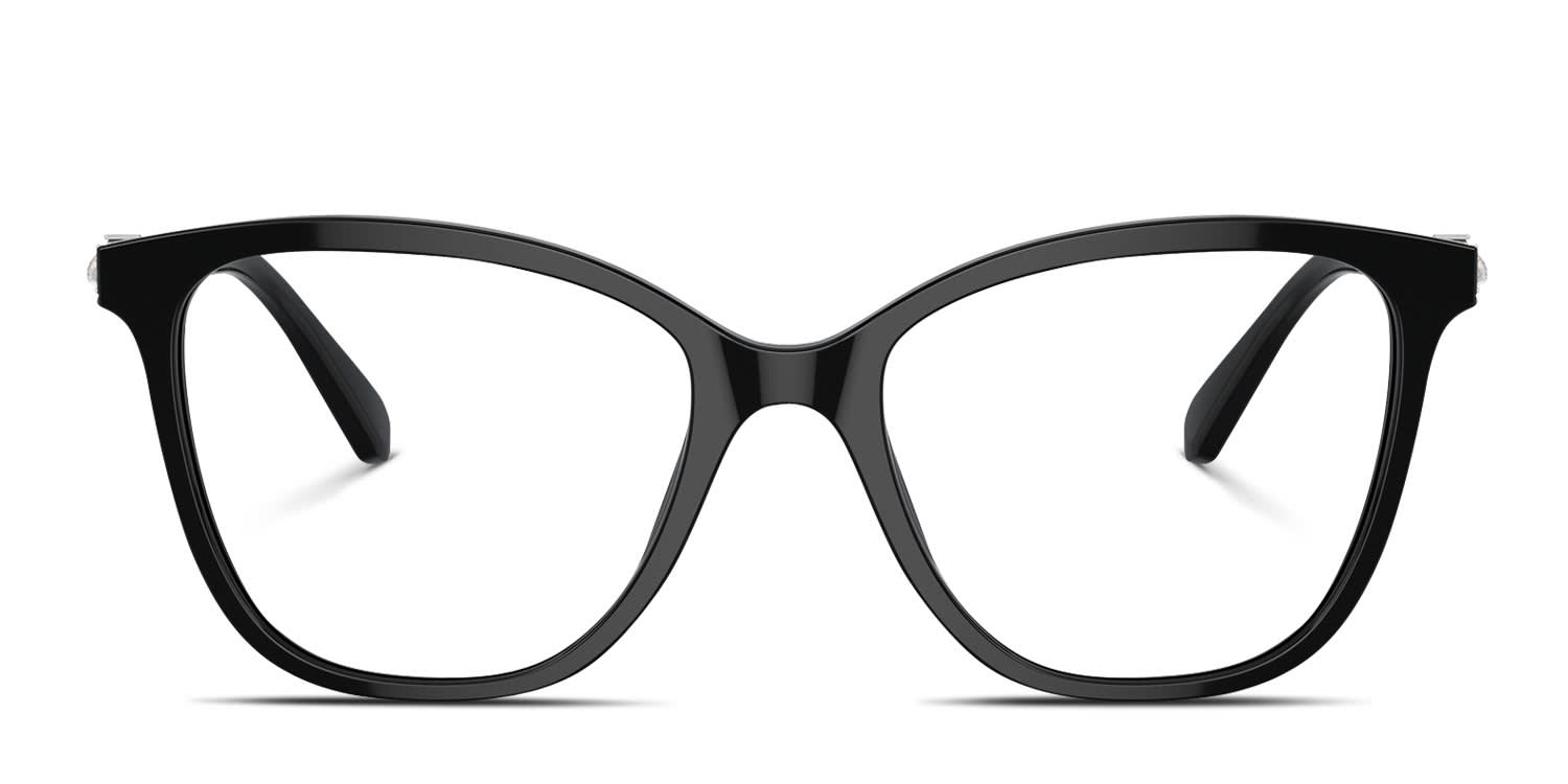 Swarovski SK2020 Black glasses - Black - Frontal View