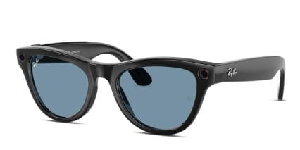Ray-Ban Meta AI Glasses RW4010 Meta Skyler Transitions Black glasses - Black - Angle View