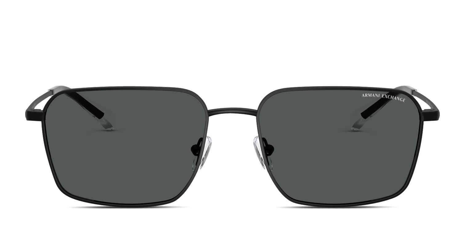 Armani Exchange AX2053S Black glasses - Black - Frontal View