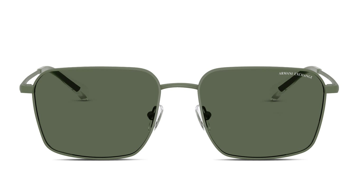 Armani Exchange AX2053S green frame with dark green lenses. Lenses
