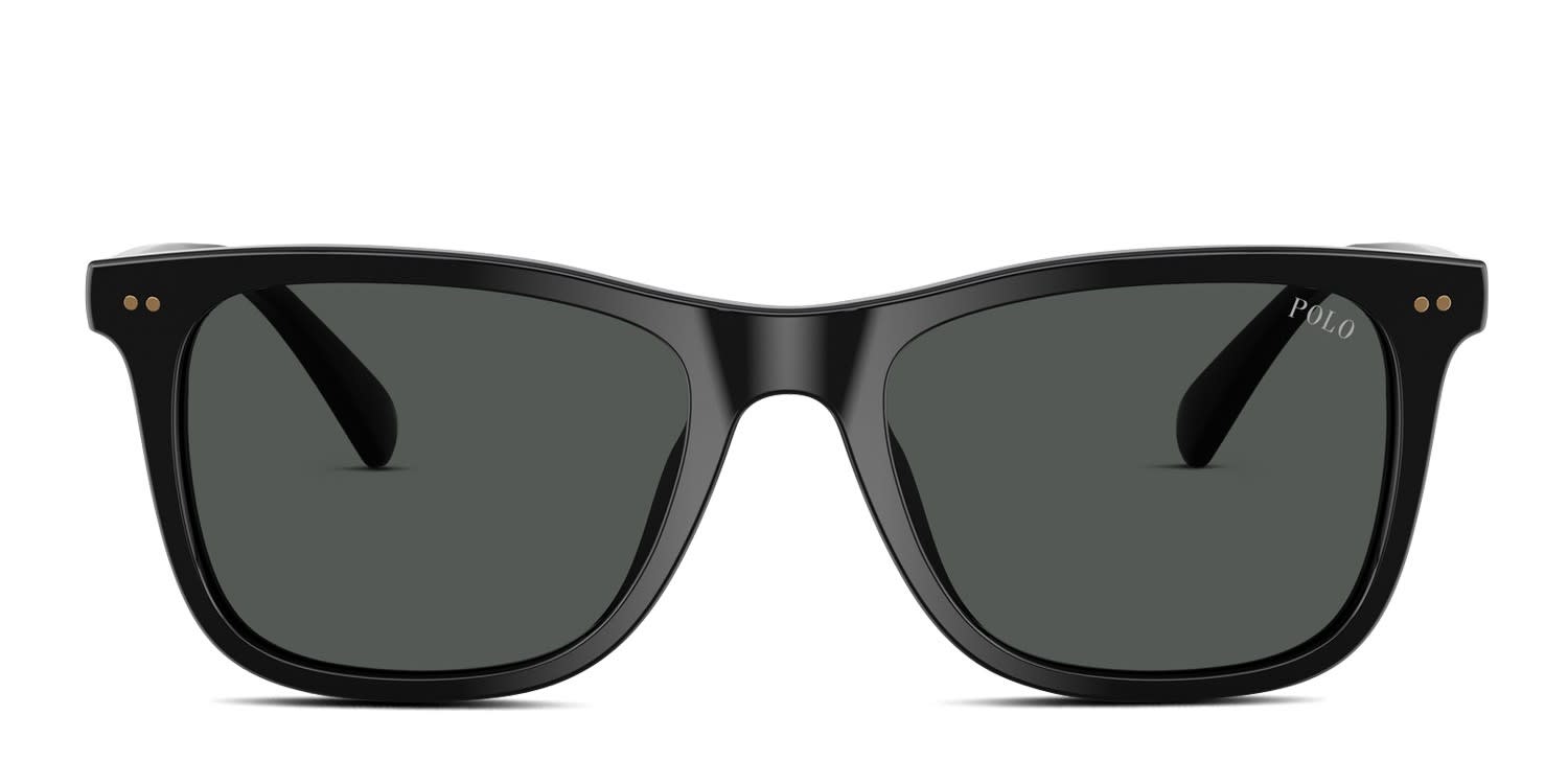 Polo Ralph Lauren PH4220U Black glasses - Black / Gray - Frontal View