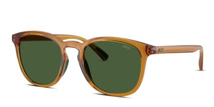 Polo Ralph Lauren PH4222U Clear, Bronze, Brown glasses - Clear / Bronze / Brown / Green - Angle View