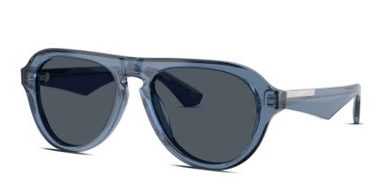 Burberry BE4437U Blue glasses - Blue - Angle View