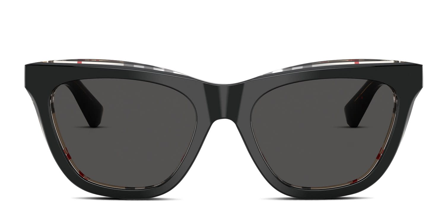 Burberry BE4435 Black glasses - Black - Frontal View