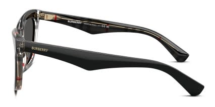 Burberry BE4435 Black glasses - Black - Side View