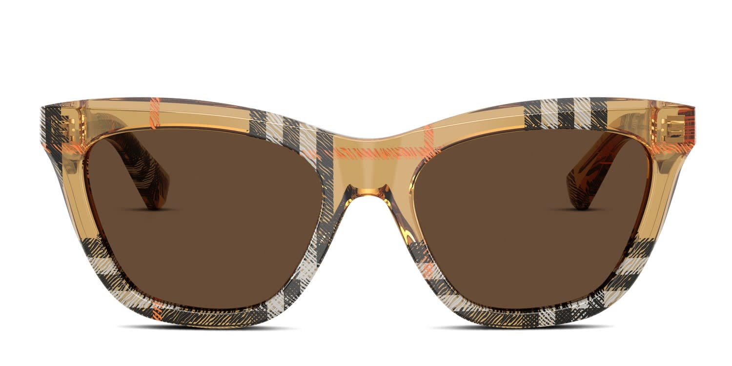 Burberry BE4435 multicolor , brown frame with dark brown lenses