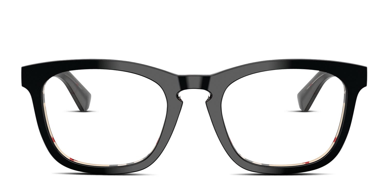 Burberry BE2417 Black glasses - Black - Frontal View