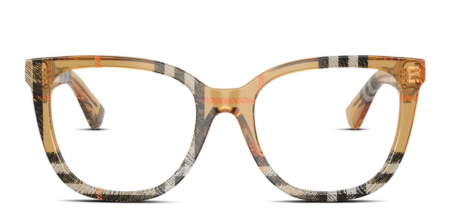 Burberry BE2415 Multicolor, Brown glasses - Multicolor / Brown - Frontal View