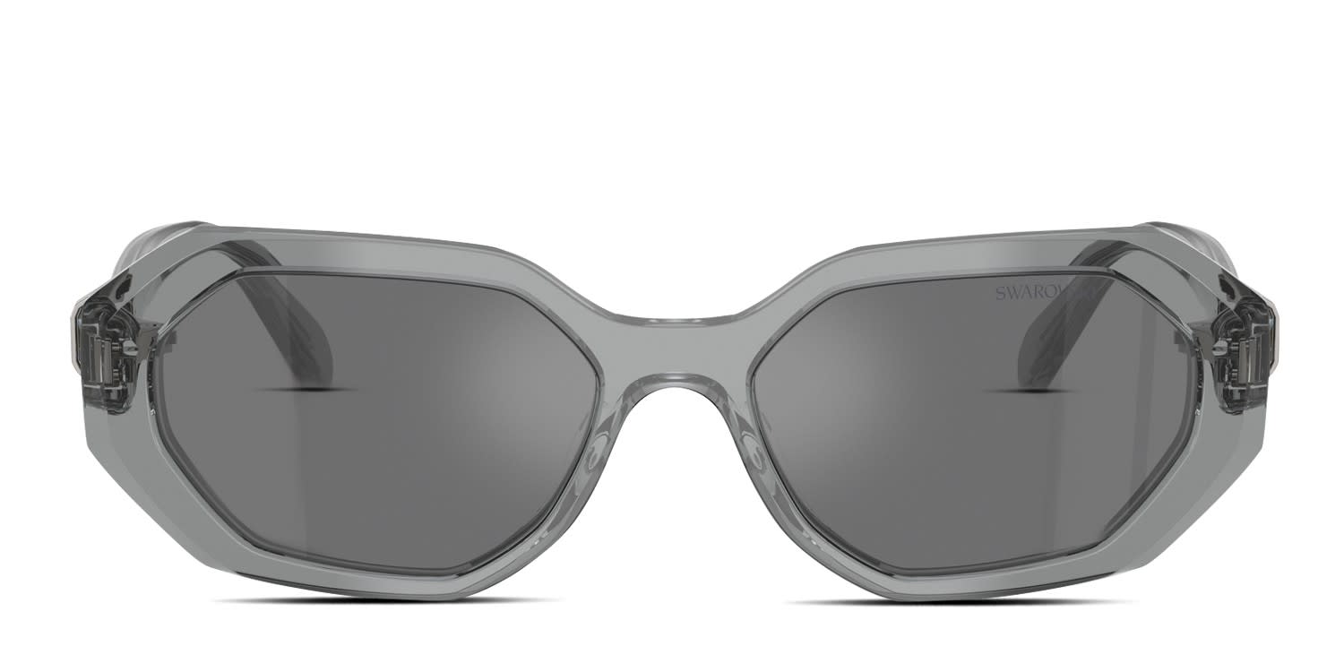 Swarovski SK6028 Clear, Gray glasses - Clear / Gray / Black - Frontal View