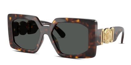 Versace VE4478U Tortoise glasses - Tortoise - Angle View