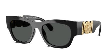 Versace VE4479U Shiny Black glasses - Shiny Black - Angle View