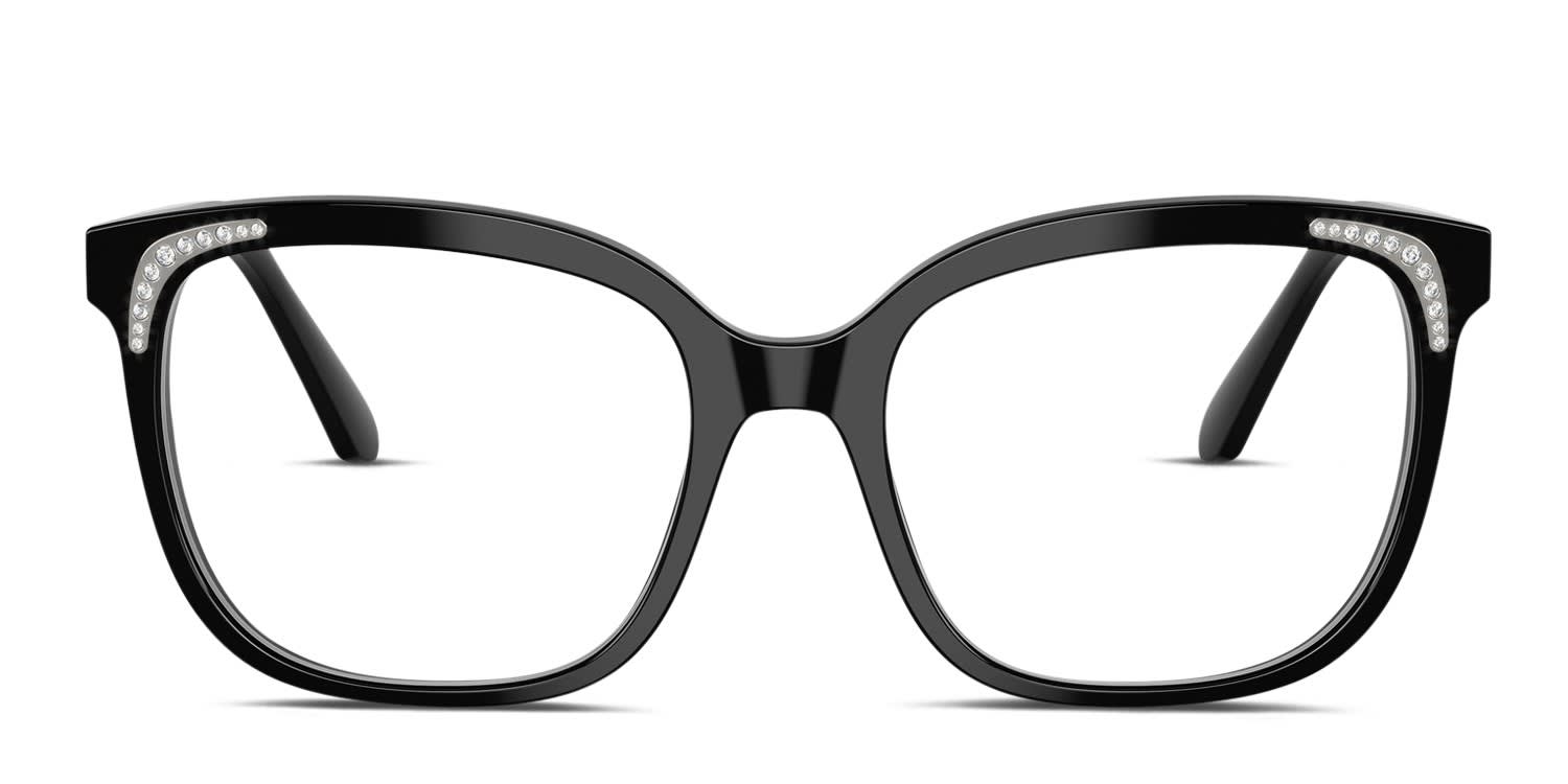Swarovski SK2033 Black glasses - Black - Frontal View