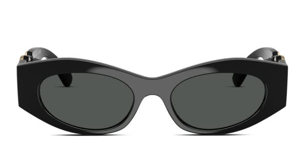 Versace VE4480U Shiny Black frame with dark grey lenses 