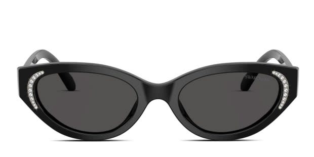 Swarovski SK6030 black frame with dark grey lenses. Lenses  display picture 1