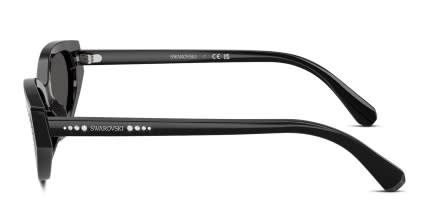 Swarovski SK6030 Black glasses - Black / Gray - Side View