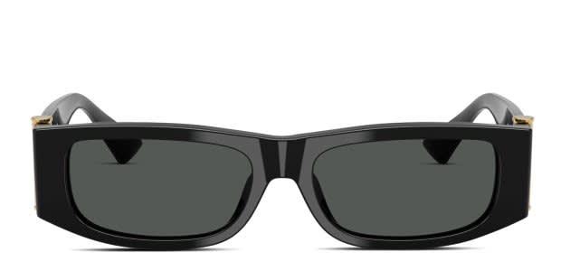 NWT Versace VE4476U Black Rectangle 55mm Sunglasses Versace VE4476U XXL (55 - 16) with Grey lenses and Black  main image 2