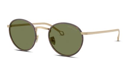 Giorgio Armani AR6163J Gold glasses - Gold / Green - Angle View