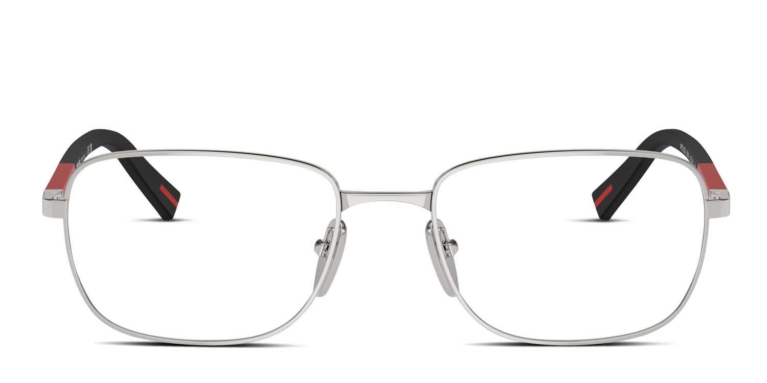 Prada Linea Rossa PS52QV Silver glasses - Silver - Frontal View
