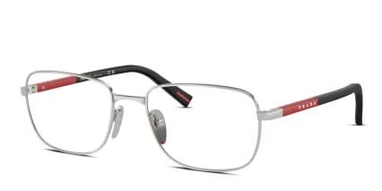 Prada Linea Rossa PS52QV Silver glasses - Silver - Angle View