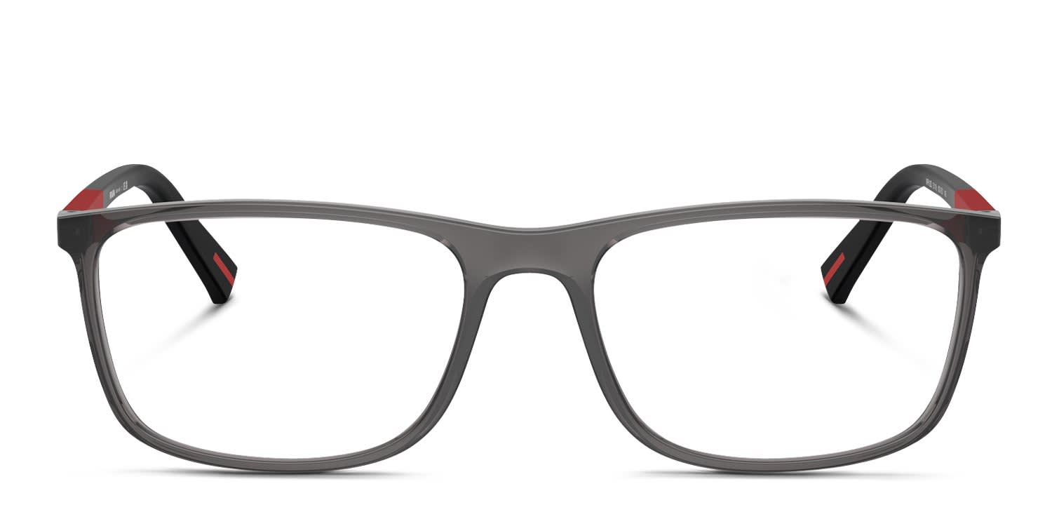 Prada Linea Rossa PS03QV Clear, Gray glasses - Clear / Gray - Frontal View