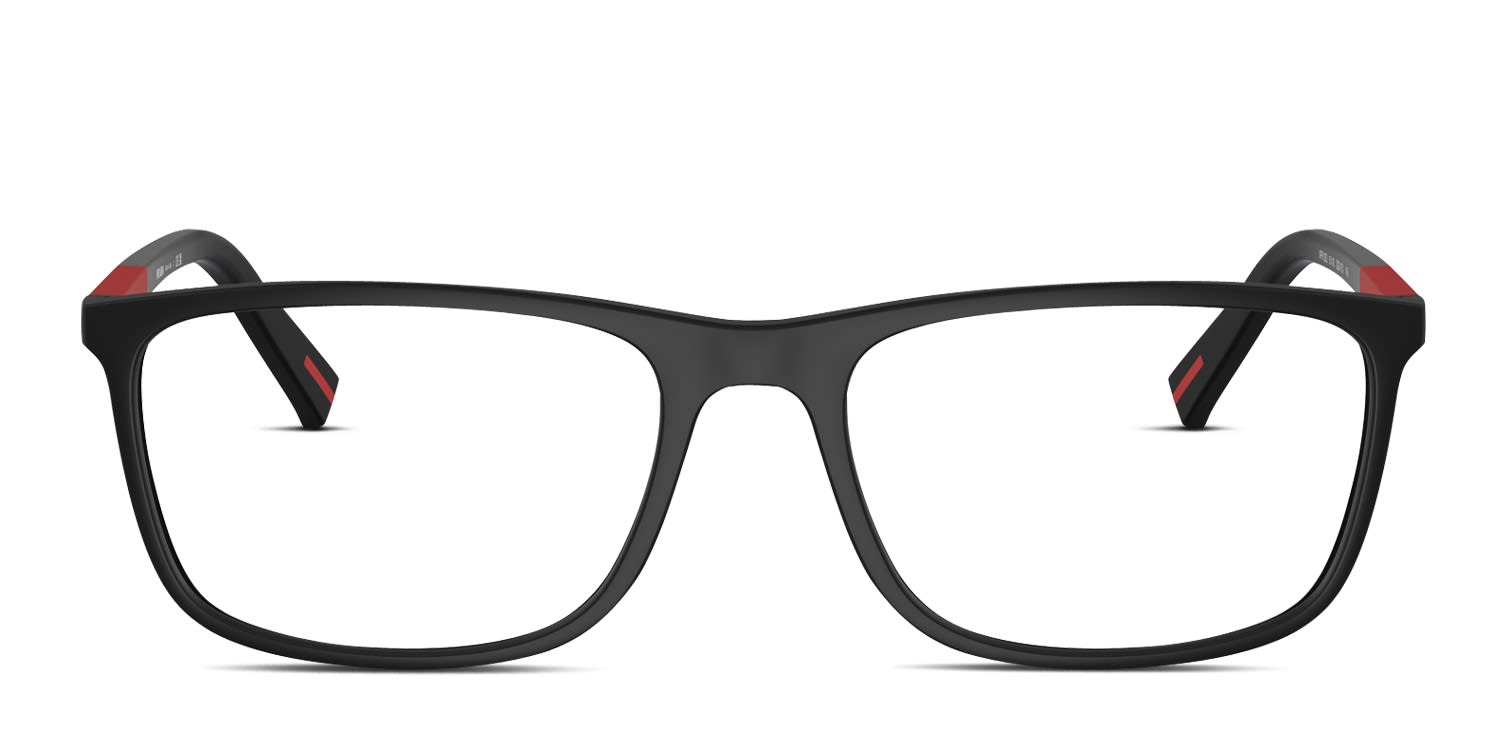 Prada Linea Rossa PS03QV Black glasses - Black - Frontal View
