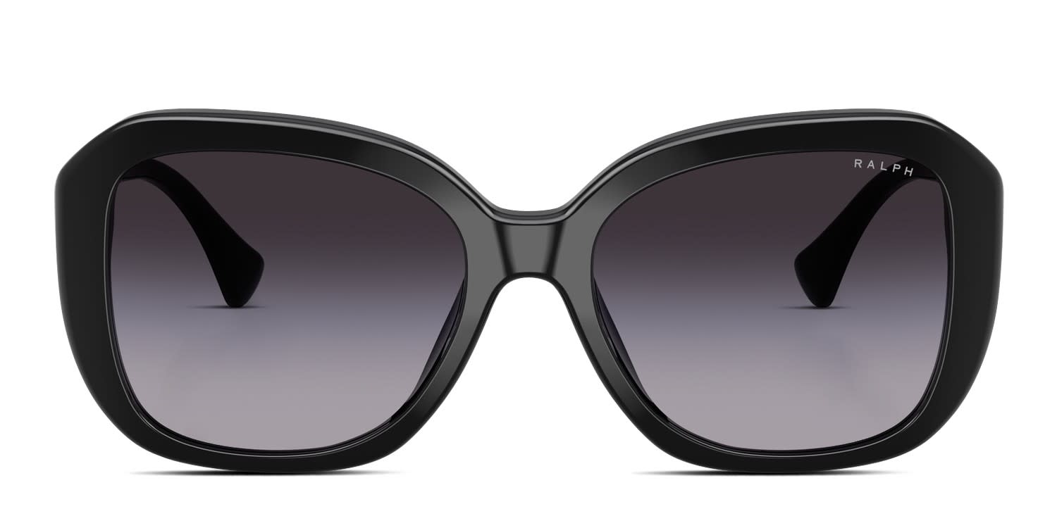 Ralph Lauren RA5321U Black glasses - Black / Gray - Frontal View