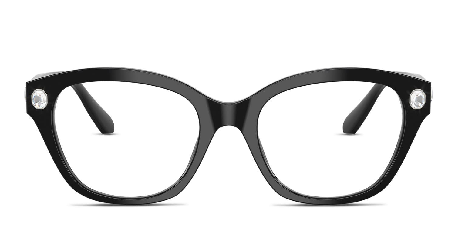 Swarovski SK2038 Black glasses - Black - Frontal View