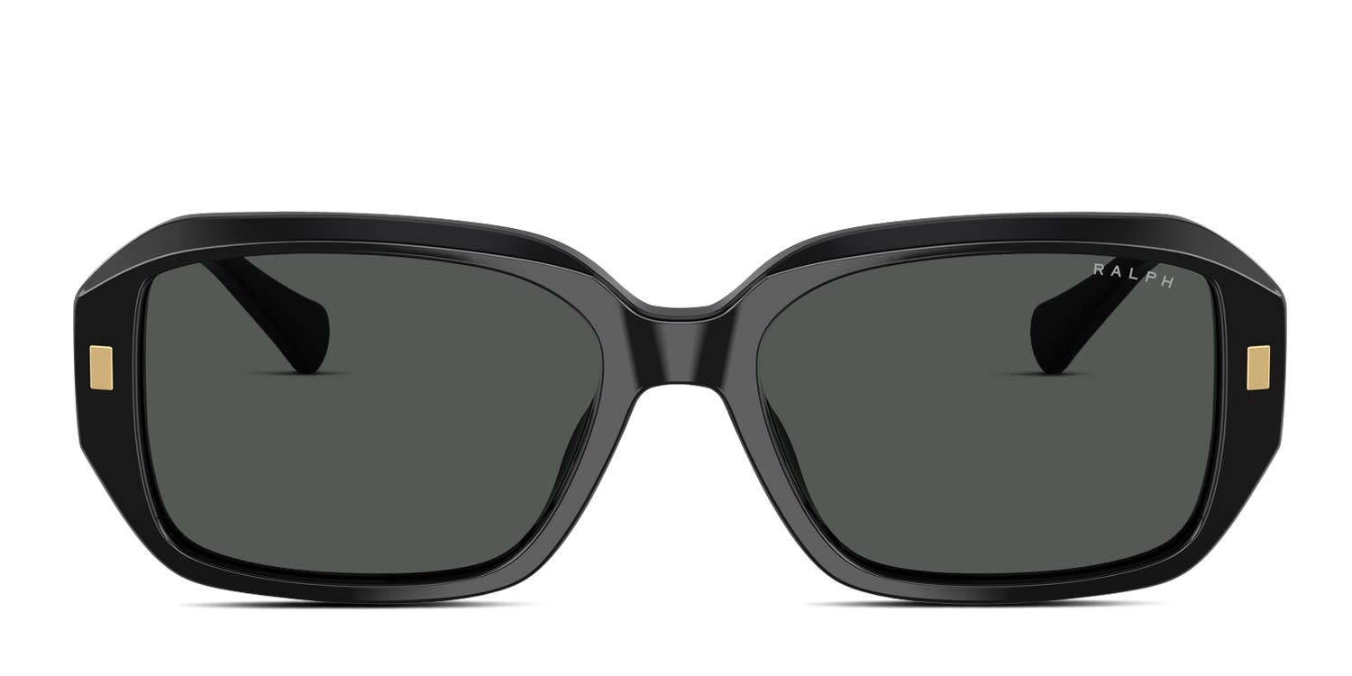 Ralph Lauren RA5325U Black glasses - Black / Gray - Frontal View