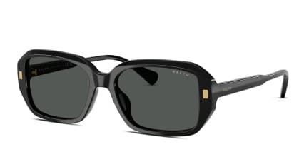 Ralph Lauren RA5325U Black glasses - Black / Gray - Angle View