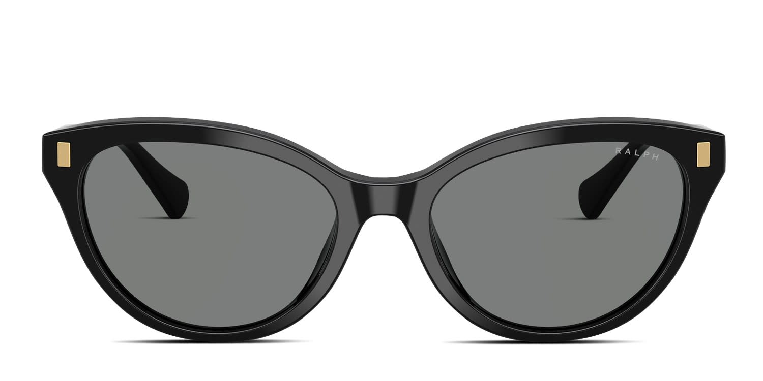 Ralph Lauren RA5326U Black glasses - Black / Gray - Frontal View