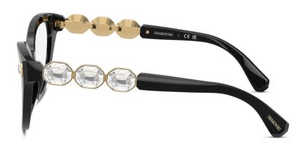 Swarovski SK2028 Black glasses - Black - Side View