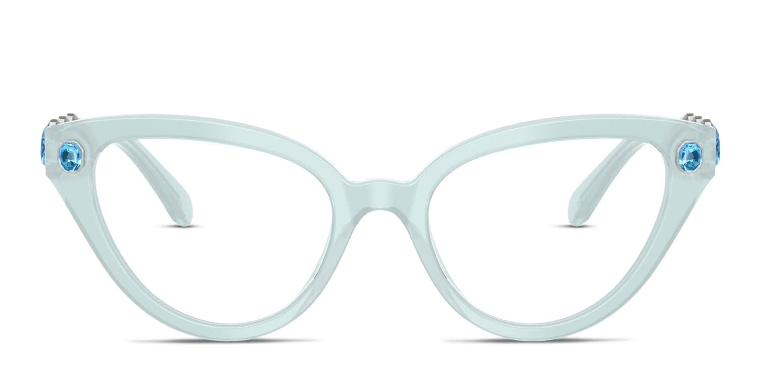 Swarovski SK2028 Blue glasses - Blue - Frontal View