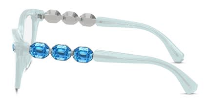 Swarovski SK2028 Blue glasses - Blue - Side View