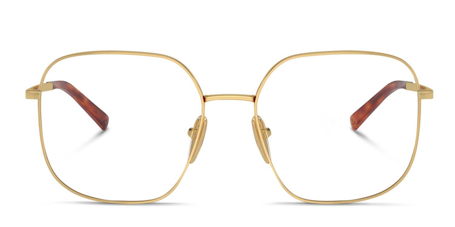 Prada PRA59V Gold glasses - Gold - Frontal View
