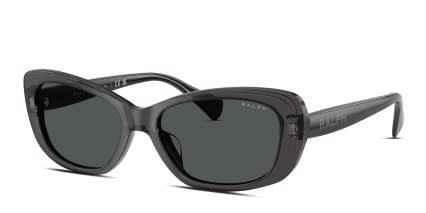 Ralph Lauren RA5322U Clear, Black glasses - Clear / Black / Gray - Angle View