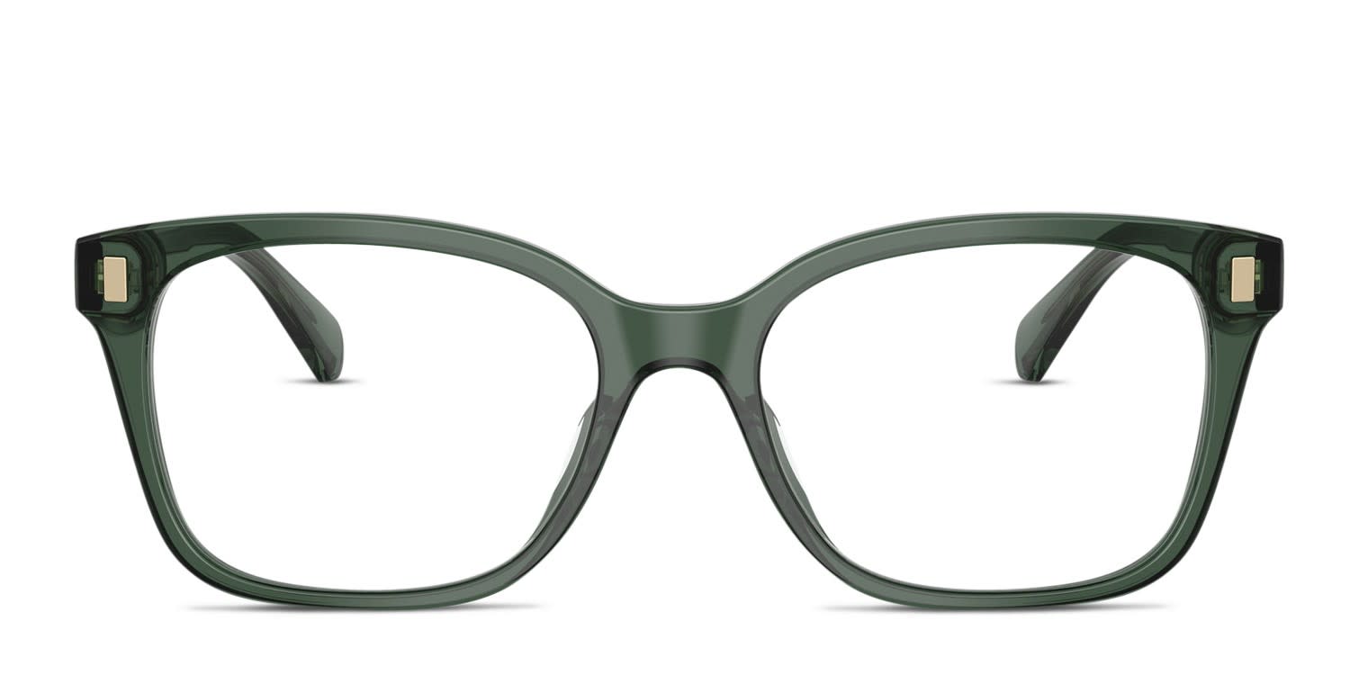 Ralph Lauren RA7174U Clear, Green glasses - Clear / Green - Frontal View