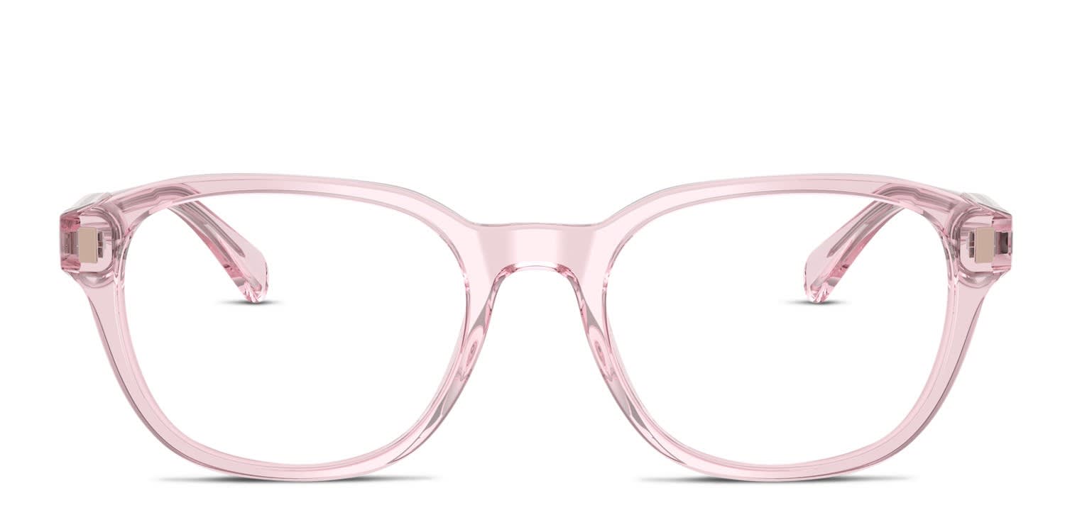 Ralph Lauren RA7172U Clear, Pink glasses - Clear / Pink - Frontal View